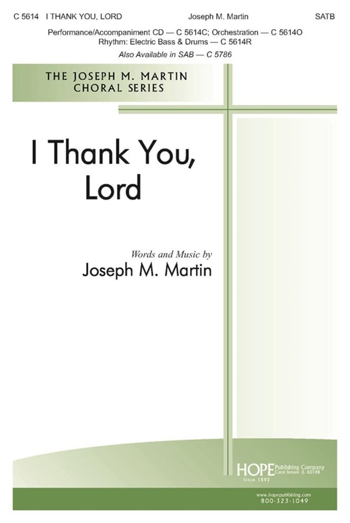 I Thank You, Lord